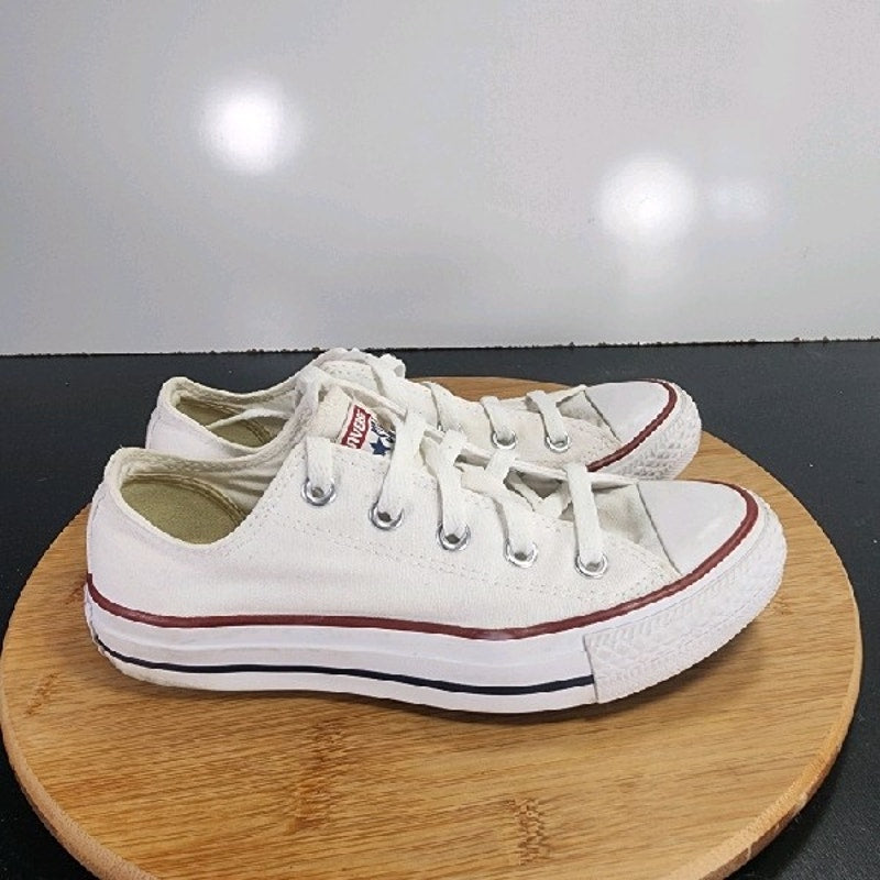 Converse All Star Low Sz 6 Womens 009213 White Canvas Casual Lifesyle Sneakers