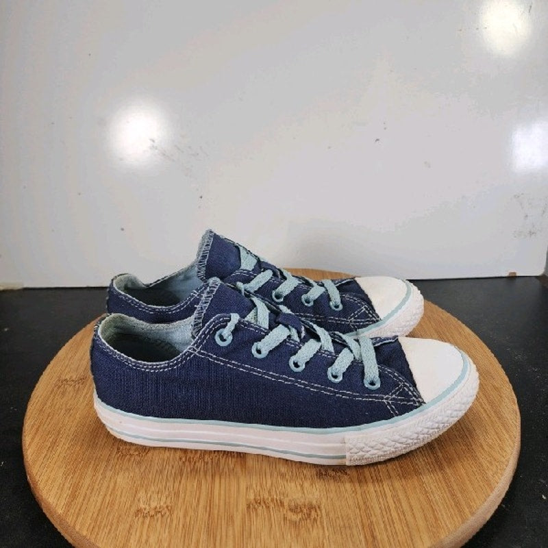 Converse Chuck Taylor All Star Sz 3 Big Kids 008830 Blue White Casual Sneakers