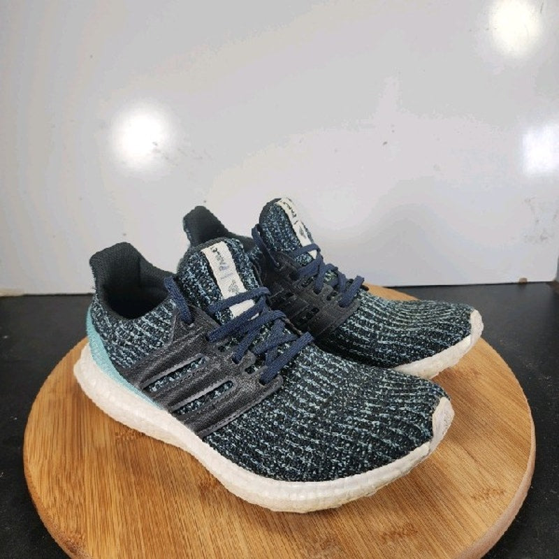 adidas Parley x UltraBoost Sz 5 Youth=6.5Womens 008822 Black Running Sneakers