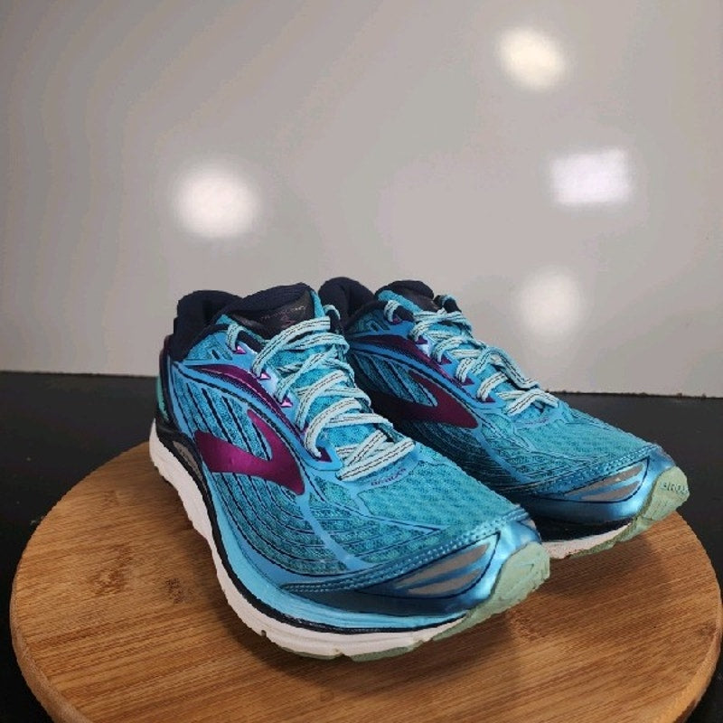 Brooks Transcend 4 Low Sz 8.5Womens 008962 Blue Purple Running Athletic Sneakers