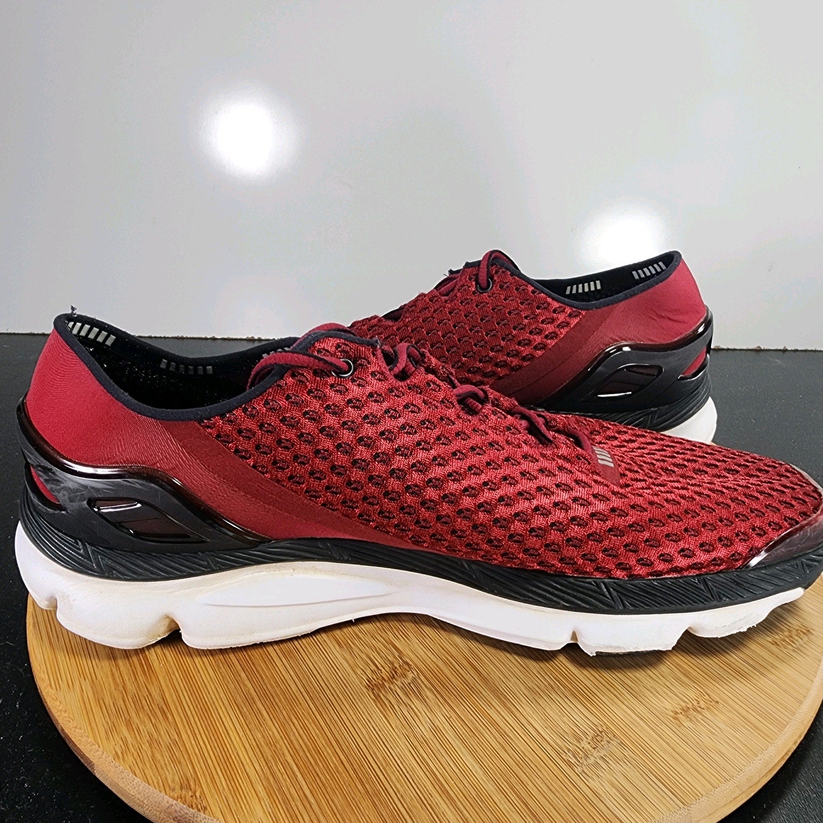 Under Armour Speedform Gemini Low Sz 12 Mens 009367 Red Black Running Sneakers