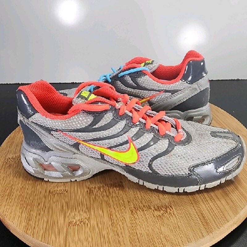 Nike Air Max Torch 4 Sz 4.5 Youth=5.5Womens 009116 Gray Orange Athletic Sneakers