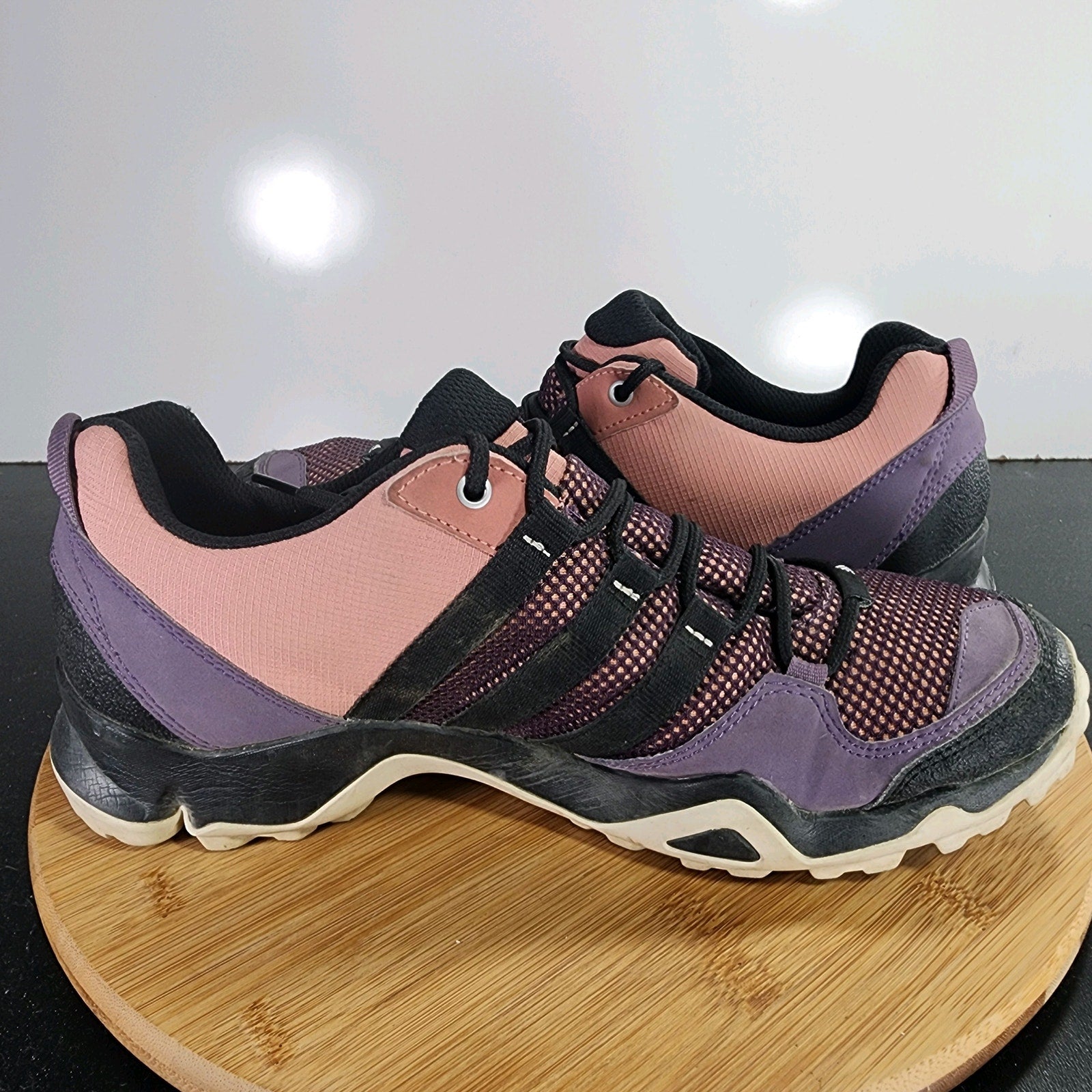 adidas AX2 Low Sz 10 Womens 009466 Purple Pink Mesh Trail Hiking Sneakers Shoes