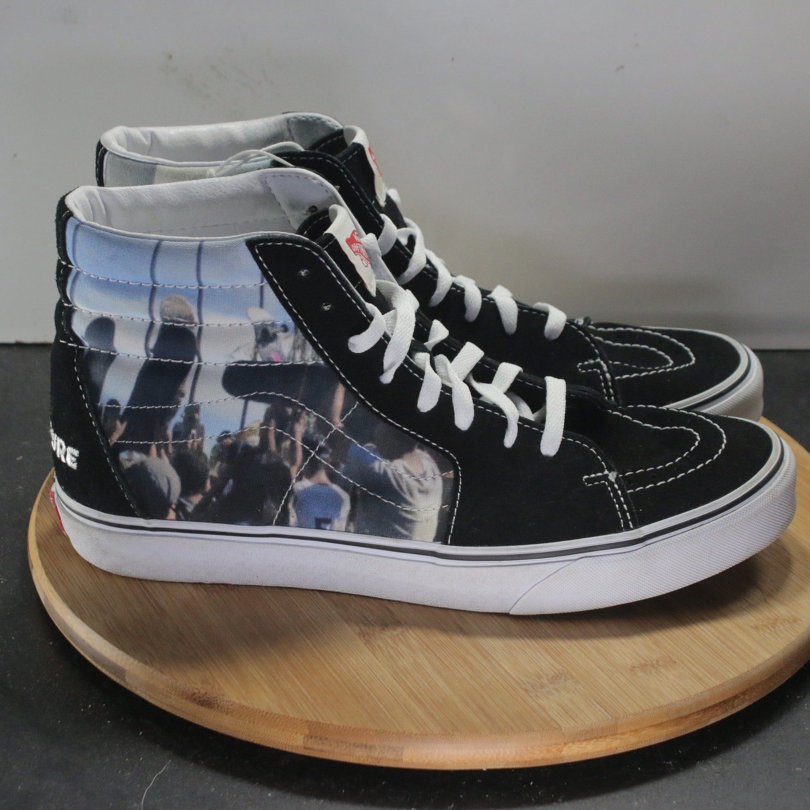 VANS X Moca Sk8-Hi Sz 11 Mens 008760 Black White Skateboarding Sneakers Shoes