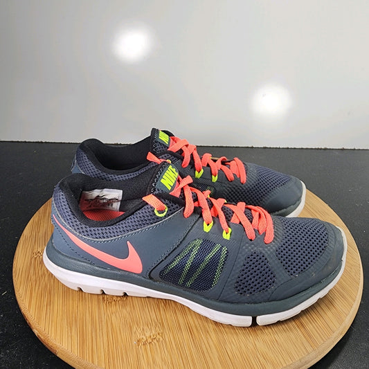 Women's Nike Flex Run 2014 Low Sz 6 010144 Gray Pink Running Training Sneakers