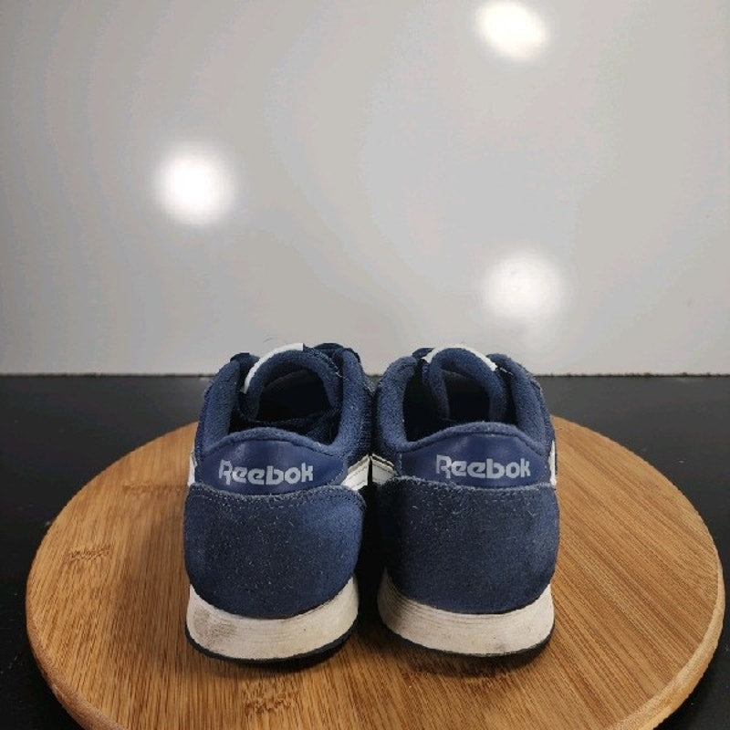 Reebok Classic Nylon Low Sz 6 Youth=7.5Womens 008909 Navy Blue Running Sneakers