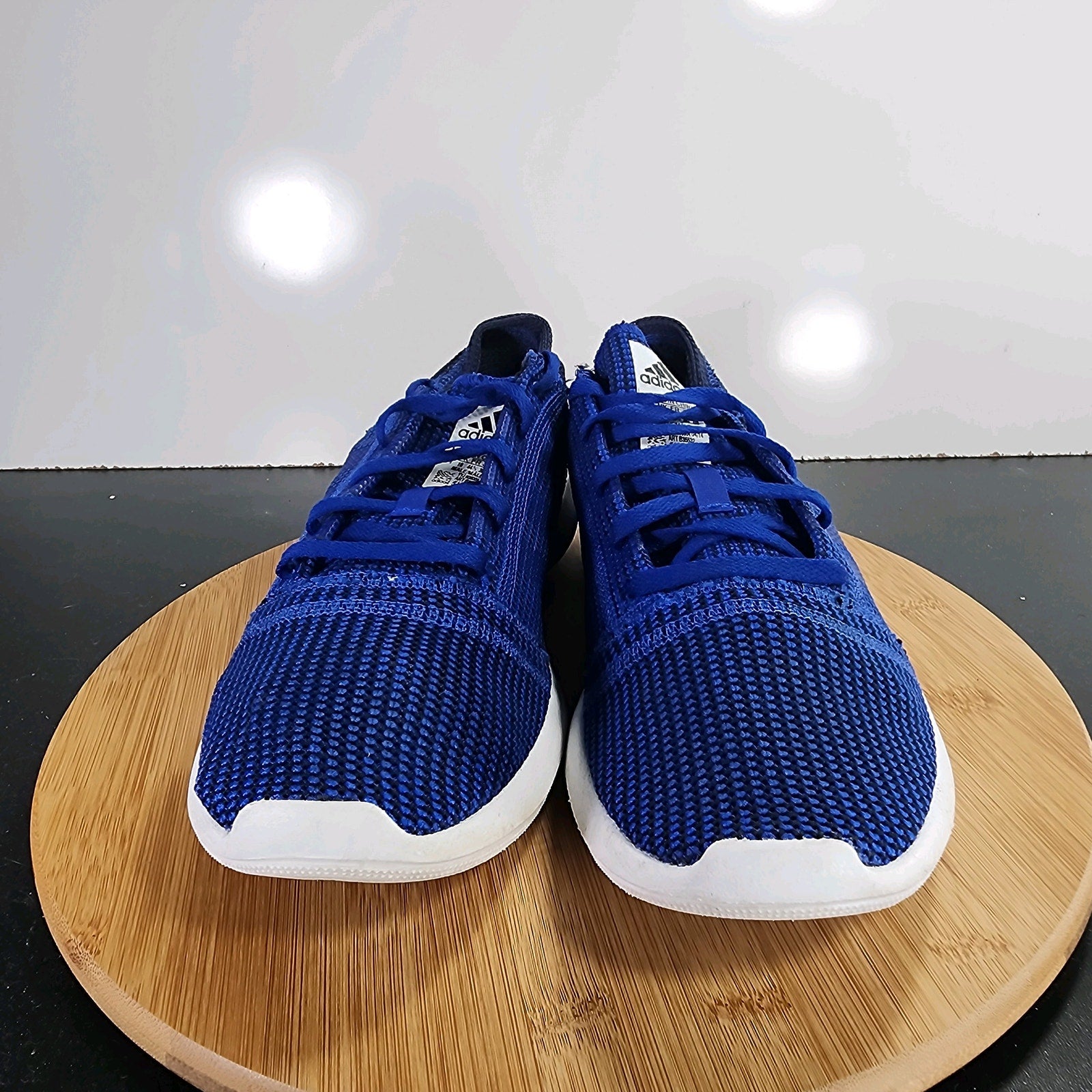 adidas Element Natural Sz 10.5 Mens 009515 Blue Knit Running Training Sneakers