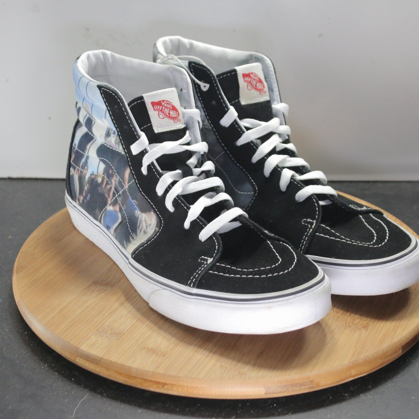 VANS X Moca Sk8-Hi Sz 11 Mens 008760 Black White Skateboarding Sneakers Shoes