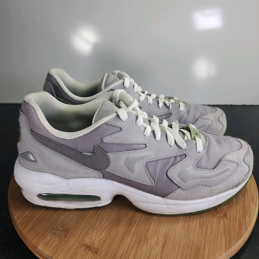 Men's Nike Air Max 2 Light SE Sz 10.5 010035 Gray Green Mesh Running Sneakers