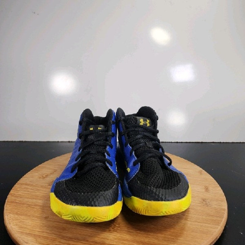 Under Armour Jet 2019 Sz 5 Youth=6.5Womens 008849 Blue Black Basketball Sneakers