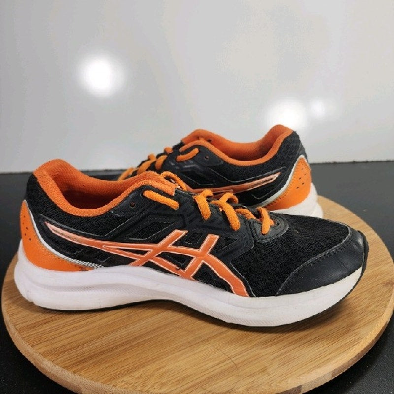 ASICS Jolt 3 Low Sz 5 Womens 009286 Black Orange Running Athletic Sneakers Shoes