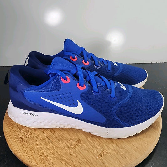 Men's Nike Legend React Low Sz 11.5 010074 Blue Mesh Running Training Sneakers