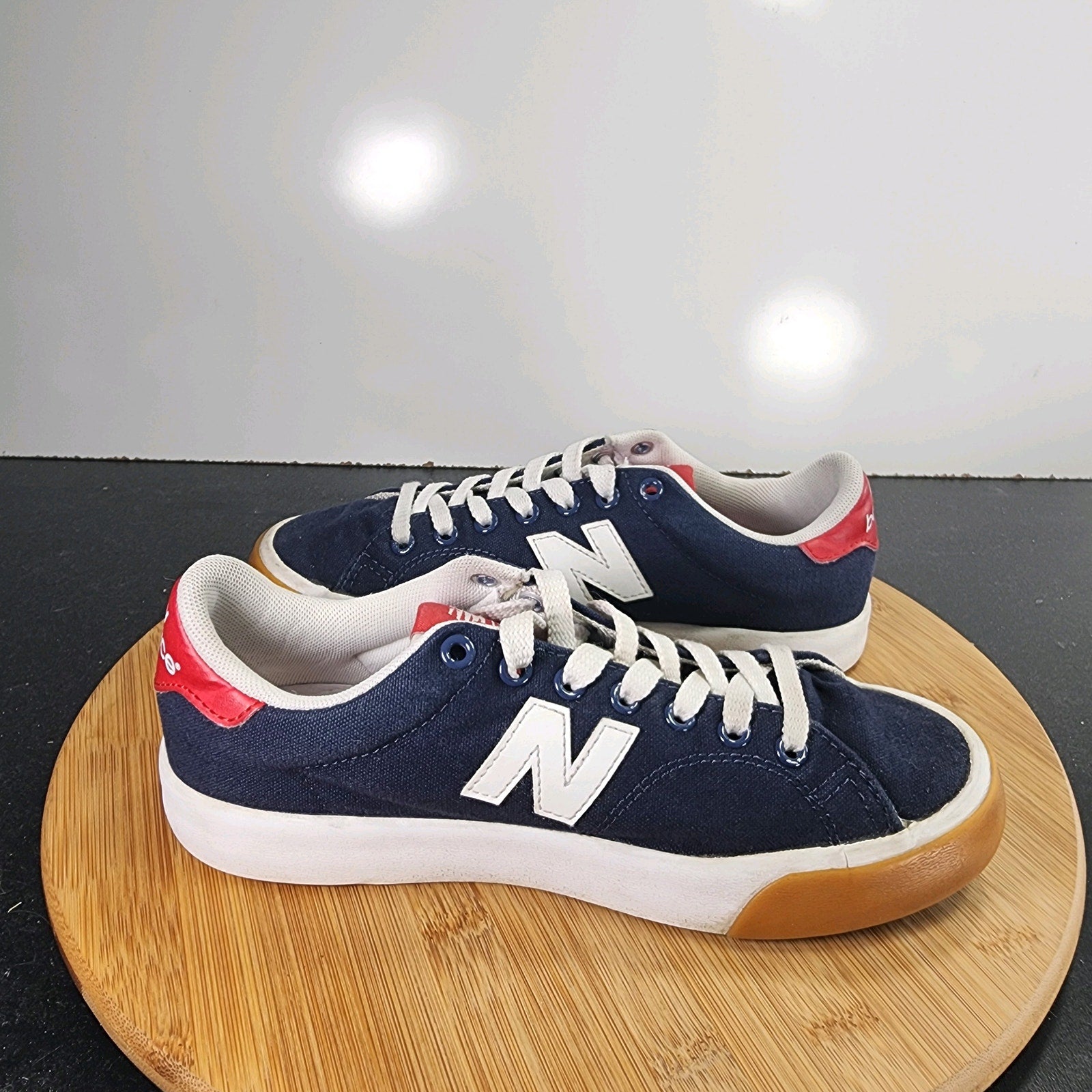 Sz 4.5 Youth Fit 6 Women's New Balance 210 Low 010166 Blue Red Casual Sneakers