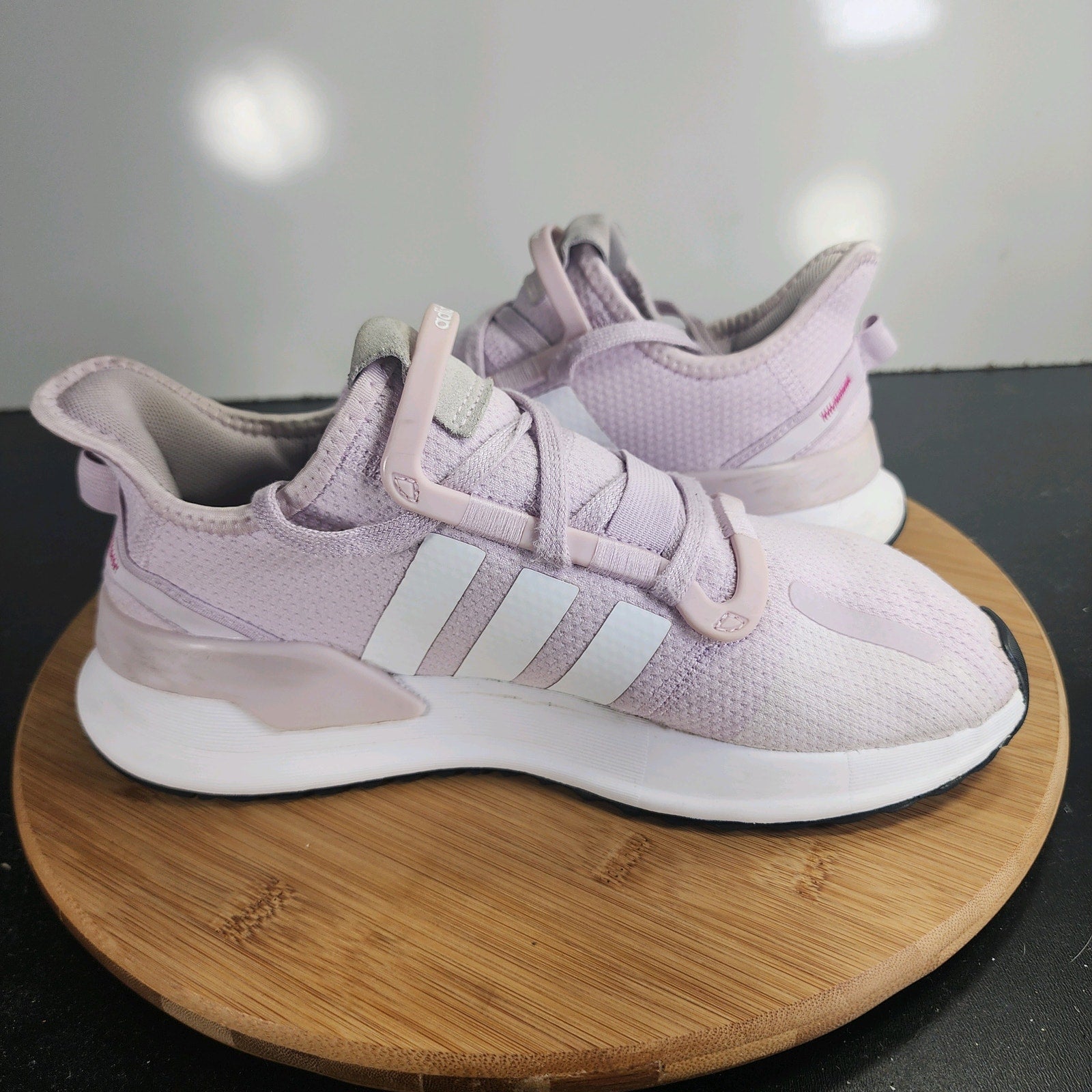 Sz 7 Youth Fit 8.5Womens Adidas U Path Run 009827 Purple Mesh Running Sneakers