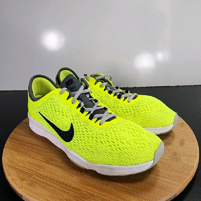 Nike Zoom Fit Sz 8.5 Womens 009302 Neyon Yellow Black Running Trainers Sneakers