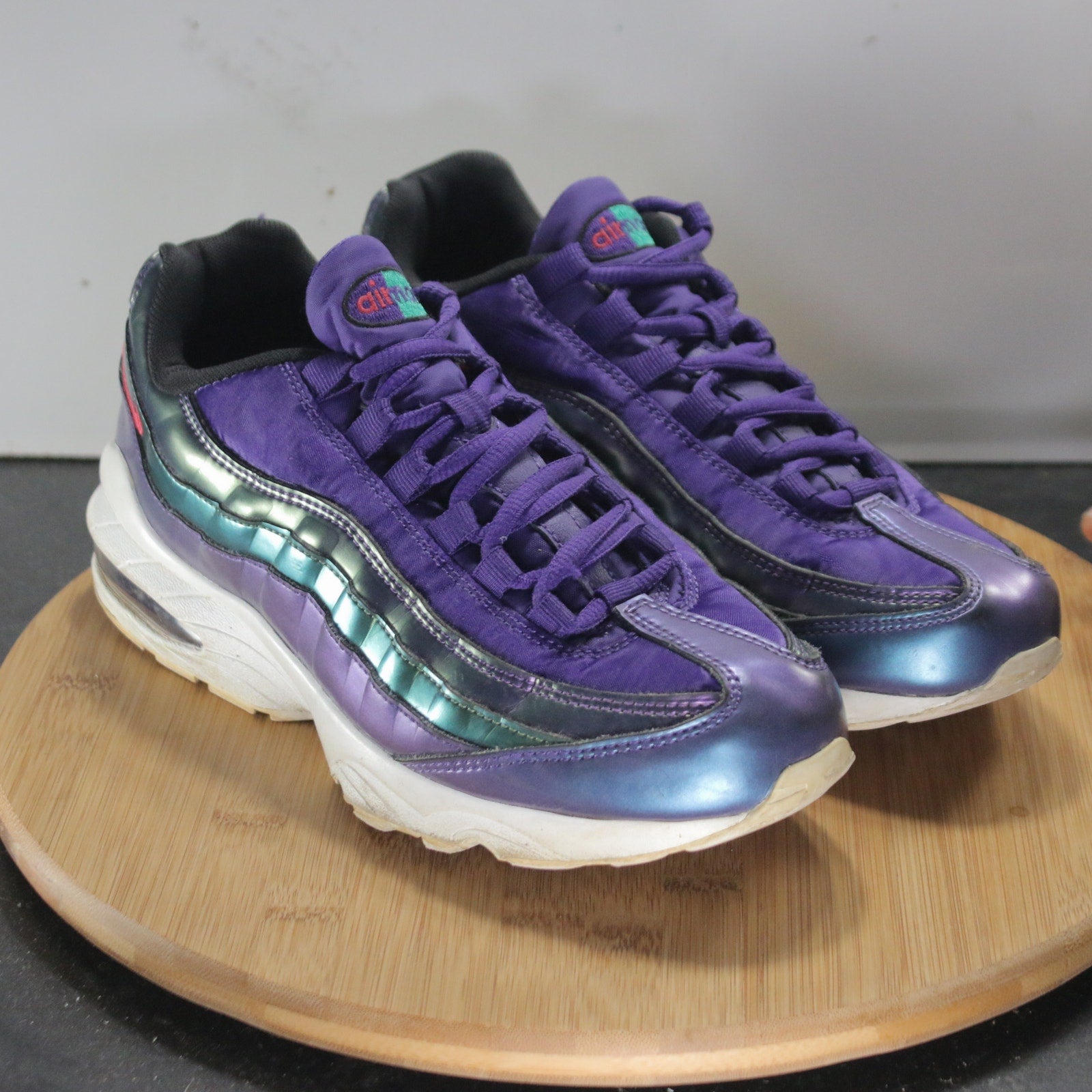 Nike Air Max 95 Low Sz 7 Youth=8.5Womens 008796 Purple Blue Athletic Sneakers