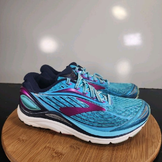 Brooks Transcend 4 Low Sz 8.5Womens 008962 Blue Purple Running Athletic Sneakers